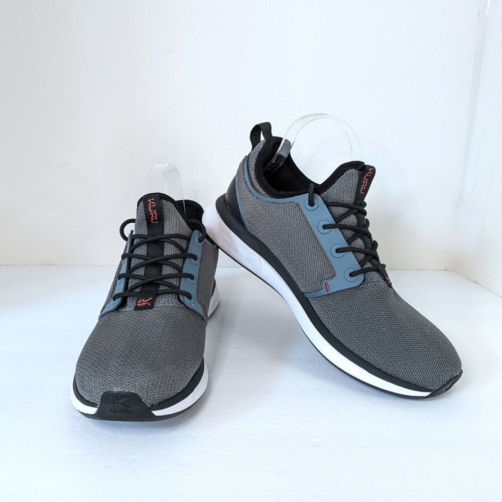 KURU Atom Waterproof Men's Sneakers 8.5M Blue Haze-Charcoal Gray Ortho